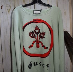 Gucci logo cotton sweatshirt nwt